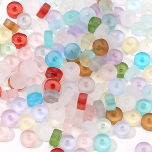 Perles rondes mates colorées de 3x6mm pour fabrication de bijoux DIY et colliers