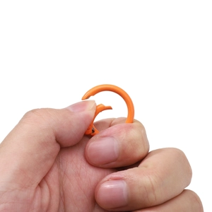 Runder orangefarbenem Federverschluss aus Legierung mit Schnappfunktion für DIY Schmuck
