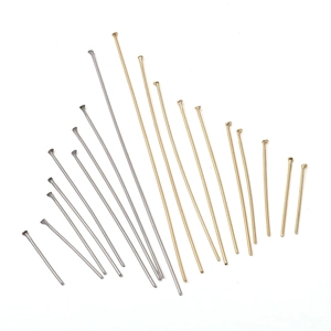 Stainless Steel Ball Head Pins Eye Pins T-Pins Crimp Bead Covers DIY Jewelry Making Accessories Gold Silver Metal Findings