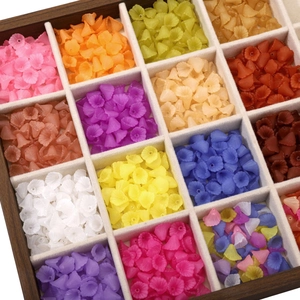 Frosted acrylic calla lily beads in 16 colors for handmade DIY jewelry making projects