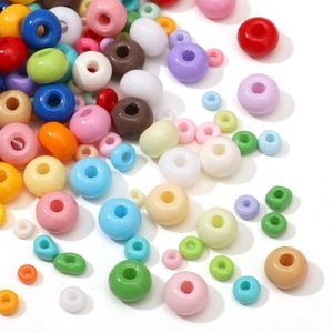 Vibrant 3-6mm glass seed beads set in multiple colors for DIY jewelry making