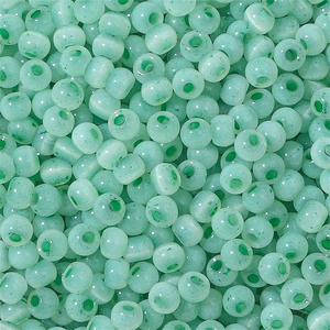 Perles en verre œil de chat vert menthe 4mm avec taches sombres pour bracelets DIY