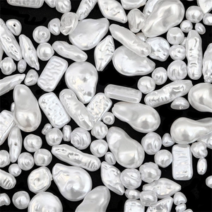 ABS Imitation Pearl Loose Beads Irregular Shapes For DIY Jewelry Making Star Heart Leaf Baroque Beads Accessories