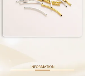 Detailed view of various textured 14K gold and silver plated DIY jewelry connector tubes