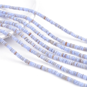 Natuurlijke schelp Heishi kralen in lichtblauw en lila voor DIY kettingen en sieraden