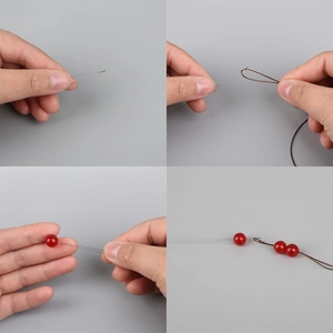 DIY Perlen-Nadel Set mit Schritt-für-Schritt-Anleitung zur Herstellung von Halsketten