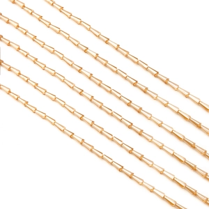 Champagne crystal pagoda glass loose beads for DIY handmade jewelry necklace making