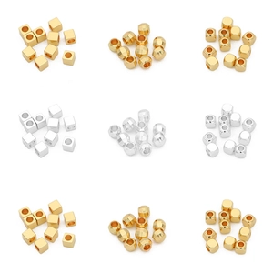 DIY sieraden kralen in goud en zilver, kubus en gefacetteerde vormen voor armbanden