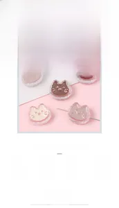 Detailed view of colorful translucent cat-shaped acrylic beads for DIY jewelry making