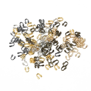 Protections de fil en forme de U pour bijoux en finitions or argent et cuivre