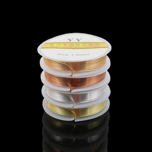 Hochwertiger farbechter Kupferdraht in Gold, Roségold und Silber für DIY-Schmuckherstellung