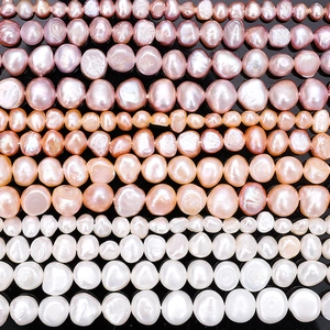 Natural freshwater baroque pearls in lavender, pink, and white for DIY jewelry making