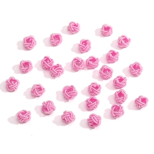 Handgefertigte rosa Nylon-Ananasknoten für DIY-Schmuck und Zubehörteile