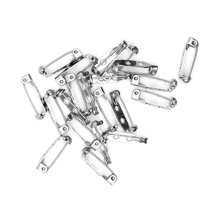 Set di basi per spille in acciaio inossidabile argento per creazione di gioielli fai-da-te