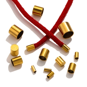 Minimalist Stainless Steel Crimp Ends Gold Silver Plated Cord Caps Connectors For DIY Necklace Bracelet Jewelry Making Accessories