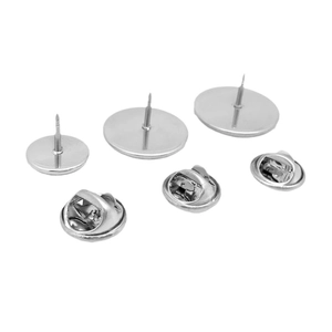 Roestvrijstalen vlindersluiting pinnen en naaldbasis set voor DIY sieraden maken