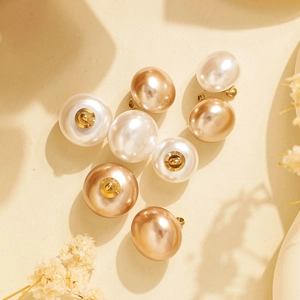 Colgantes esféricos bicolor en acero inoxidable 304 blanco y oro champán con acabado liso