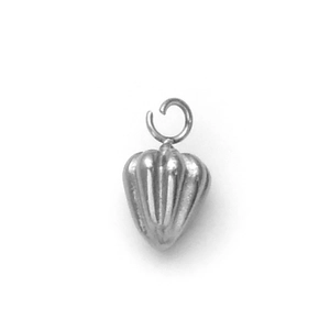 Minimalistische 304 roestvrijstalen chili-hanger in mat zilver voor DIY sieraden maken