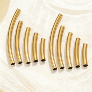 Tubo Curvo in Acciaio Inossidabile Perline Tubi di Collegamento Cavi per la Produzione di Gioielli Fai da Te Bracciale Collana