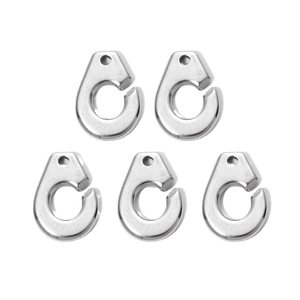 Five-piece set of 304 stainless steel handcuff charms for DIY jewelry making