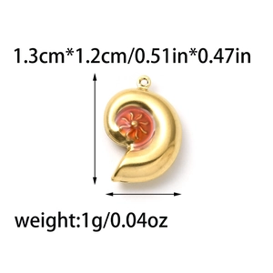 Detailed view of marine pendant size specs and weight for DIY jewelry making