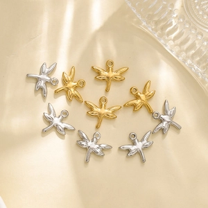 304 Edelstahl Libelle Anhänger Für DIY Schmuckherstellung Gold Silber Tier Charms Zubehör Für Ohrringe Halsketten