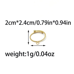 Minimalistische DIY Edelstahl Ringbasis mit Hängeschlaufe für individuelle Anhänger
