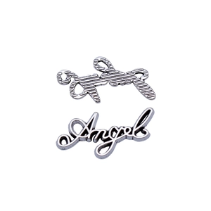Antiksilberner Angel-Wortanhänger für DIY-Schmuck und Bekleidungszubehör