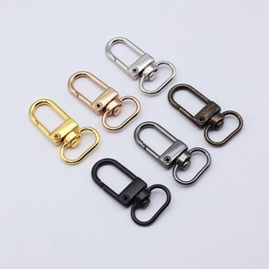 33x13mm multi-colored metal swivel lobster clasps for bags and jewelry making set