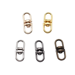 Metal Swivel Clasp Swivel Eye Snap Hook Connector DIY Jewelry Bag Keychain Accessories Electroplated Iron Swivel Clasp