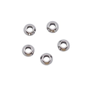 Polished silver 6x6x3.1mm metal abacus spacer beads for DIY vintage jewelry making