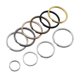 Polished metal split rings in five finishes and multiple sizes for DIY keychain making