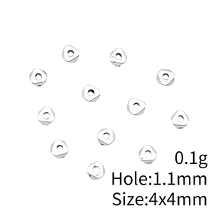 4x4mm vintage geometric zinc alloy spacer beads for DIY jewelry making in silver finish