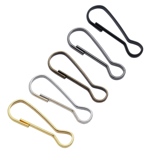 Iron Gourd Shaped Spring Buckle Clasps For Jewelry Making DIY Keychain Bag Accessories Retro Electroplated Metal Hooks