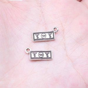 Vintage Zinc Alloy US Dollar Bill Pendants For Jewelry Making DIY Retro Money Charms For Necklace Bracelet Handcrafted Accessory