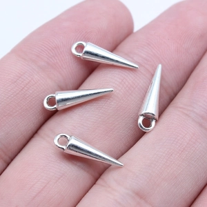 Alloy Cone Spike Pendants Vintage Punk DIY Jewelry Making Charms Findings Findings For Necklace Earring Accessory Unisex