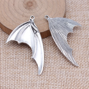 Pendentifs ailes de dragon en argent vintage pour la fabrication de bijoux DIY créatifs