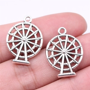 Antique Ferris Wheel Pendant Zinc Alloy Hollow Charms For DIY Jewelry Making Necklaces Bracelets Pendant Only Without Chain