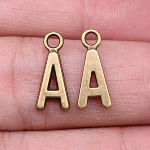 Antique Bronze Alloy Alphabet Charms Retro A-Z Letter Pendants For DIY Jewelry Making Bracelet Necklace Crafting Accessories