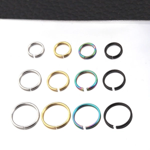 Piercing-Ringe aus 316L Edelstahl in verschiedenen Farben und Größen für Nase und Ohren