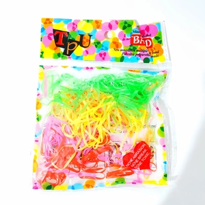 Élastiques à Cheveux en TPU Colorés Élastiques à Cheveux Jetables en Polyuréthane Haute Élasticité pour Enfants Femmes