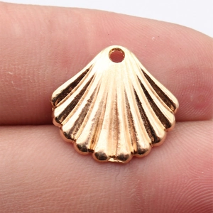 Goldener Jakobsmuschel Anhänger aus Legierung für DIY Schmuckherstellung