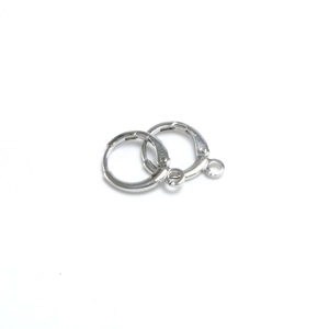 Silver earring findings lever back ear hooks for DIY handmade jewelry making crafts