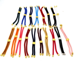 DIY Verstellbares Gewebtes Milan Kordel Armband Halbfertiges Schmuckzubehör Mit Lebensbaum Kupfer Schieber Geflochtenes Seil