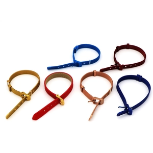 Minimalist stainless steel mesh watch straps and leather bands with buckle closure in six colors