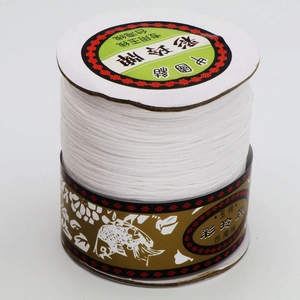 Bobine de fil de nylon blanc pour bijoux DIY et bracelets tressés artisanaux
