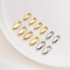 14K 18K Real Gold Plated Copper Lobster Clasp For DIY Jewelry Making Necklace Bracelet Connector DIY Accessories