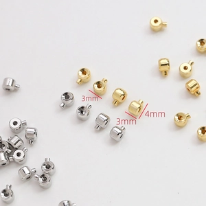 Perline distanziatrici da 3mm e 4mm oro e argento per creazione gioielli fai da te