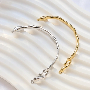 Detail von 18K Gold und Silber Zweig-Anschluss für DIY-Schmuckherstellung