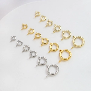 Cierres de reasa bañados en oro de 14k y plata para joyería DIY en varios tamaños
